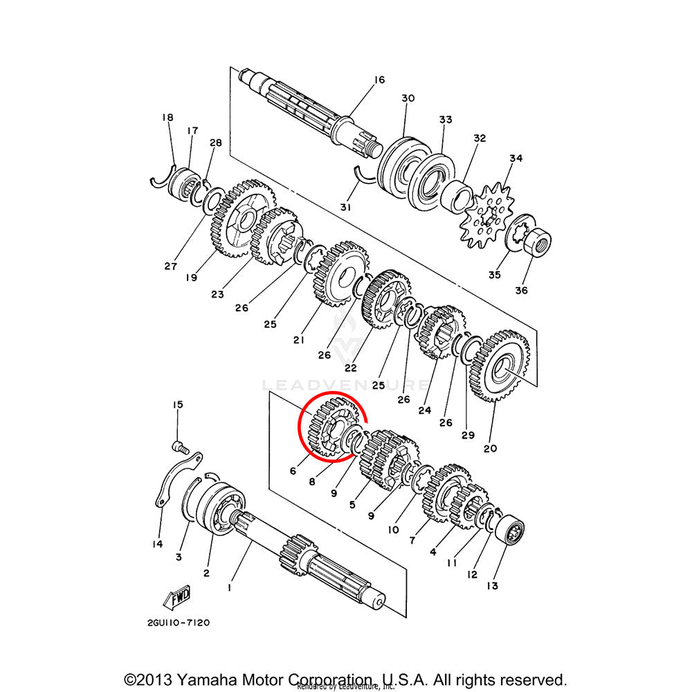 Banshee 5th Pinion Gear