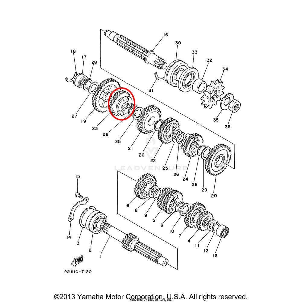 Banshee 5th Wheel Gear