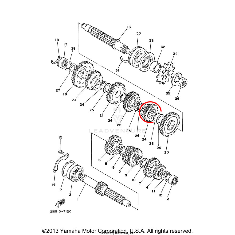 Banshee 6th Wheel Gear
