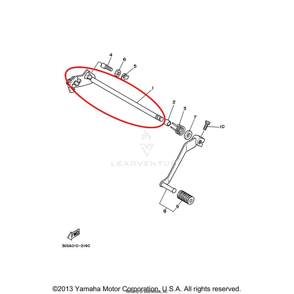 Banshee Shift Shaft Assembly