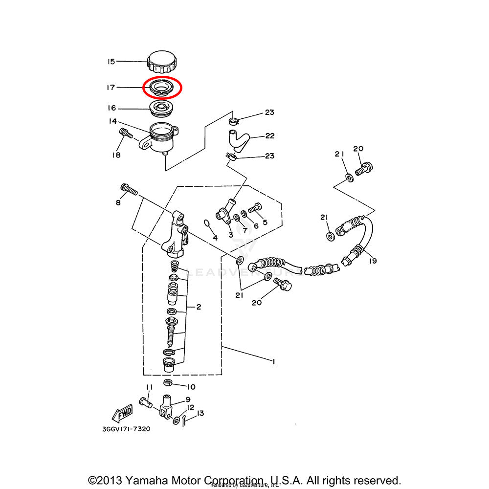 Banshee Rear Brake Diaphragm Ring