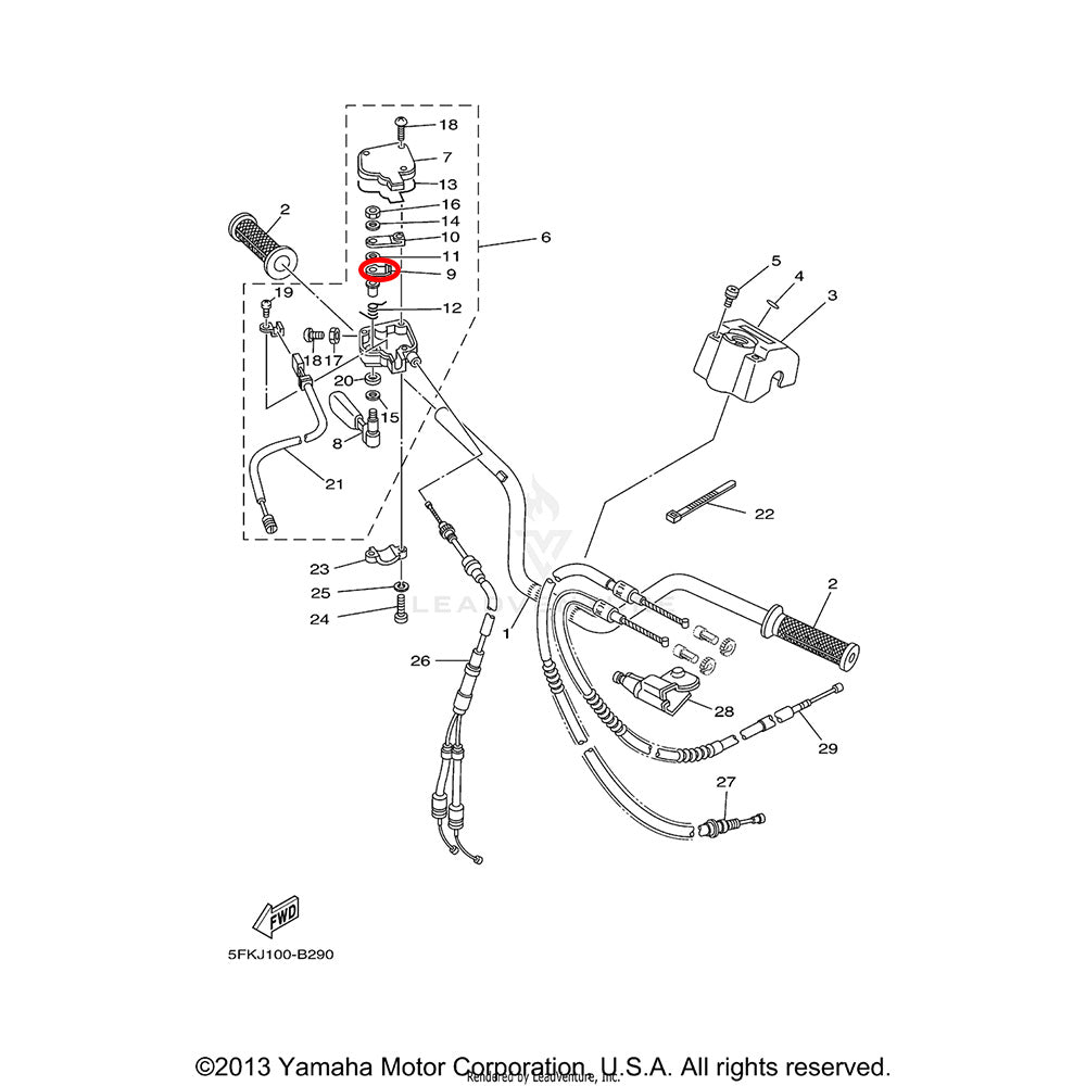 Banshee Throttle Assembly Arm