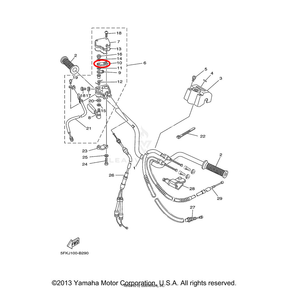 Banshee Throttle Cable Arm