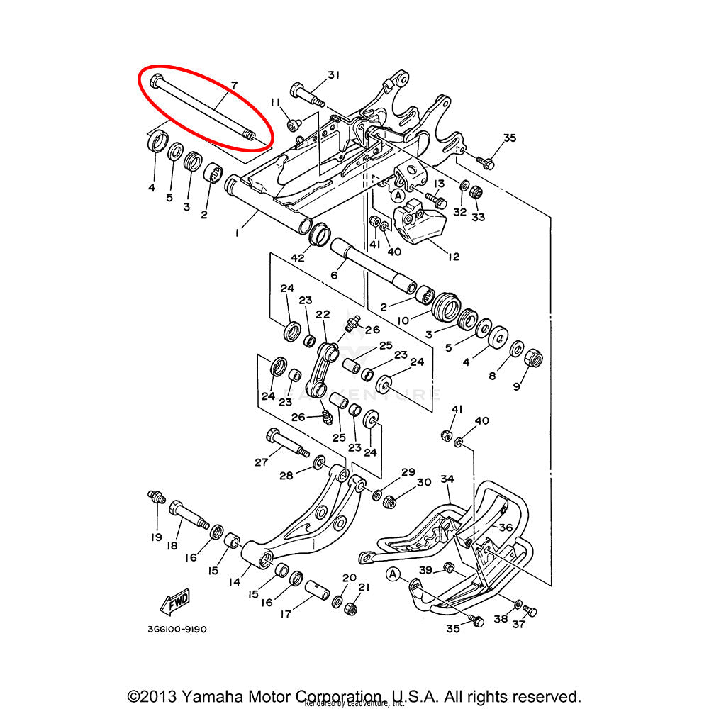 Banshee Swing Arm Bolt