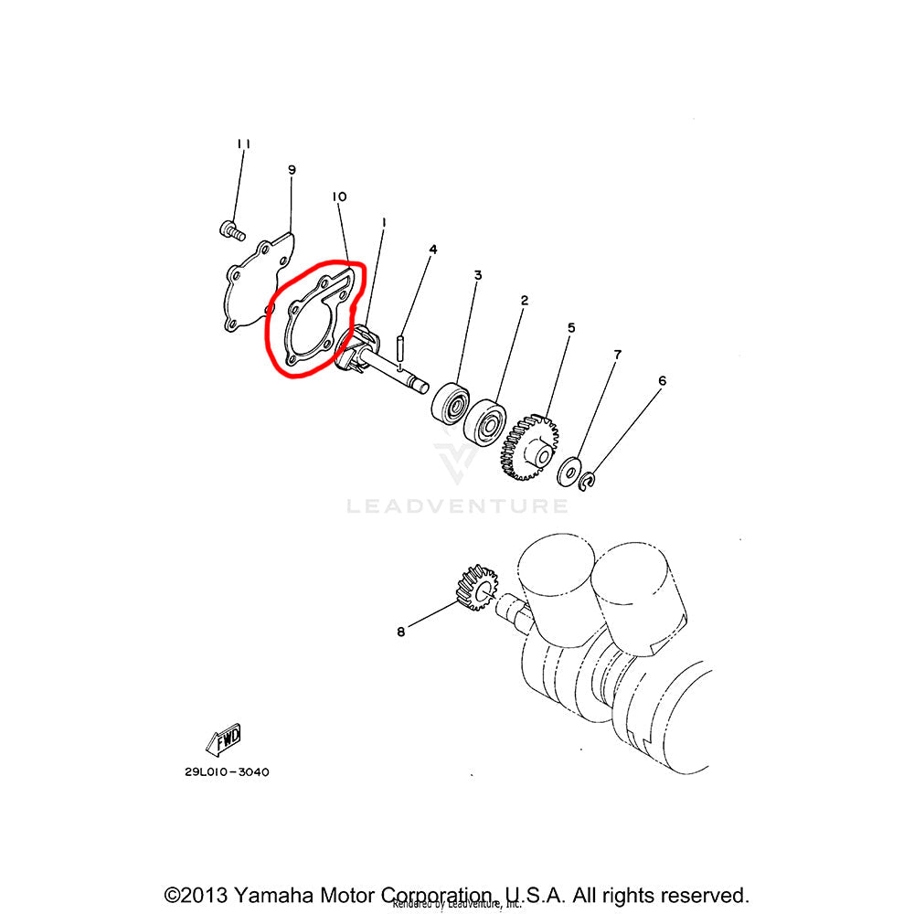 OEM Banshee Water Pump Gasket
