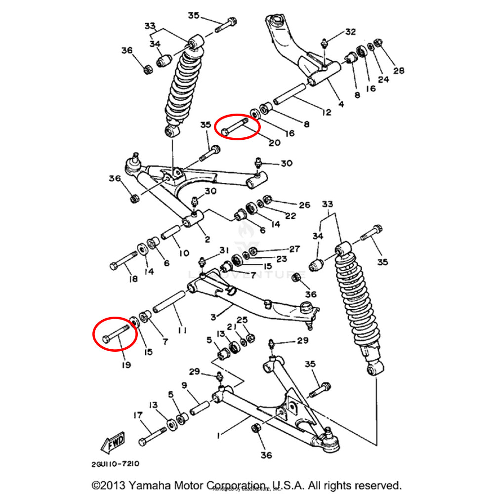 Banshee J-Arm Bolt