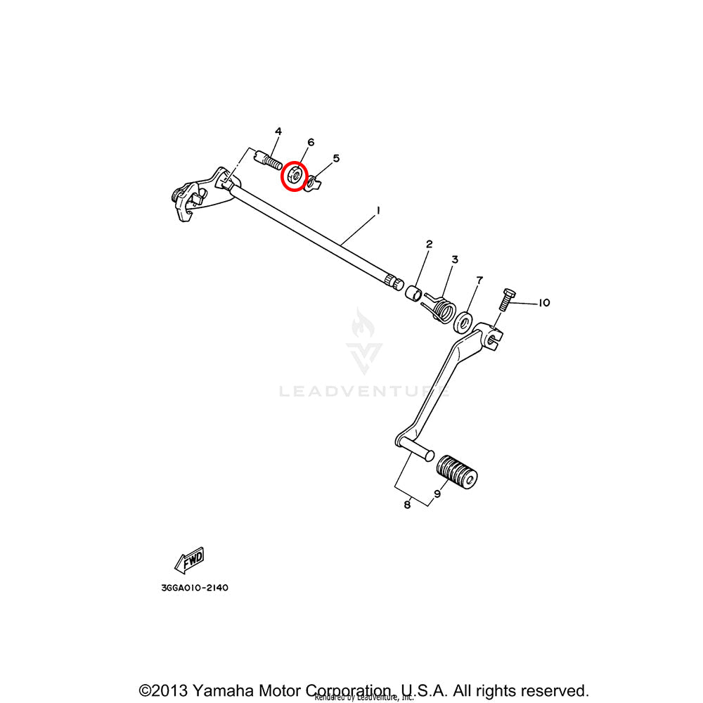 Banshee Shift Shaft Headless Screw Jam Nut