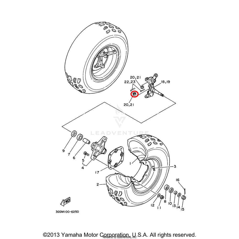 Banshee Spindle Castle Nut