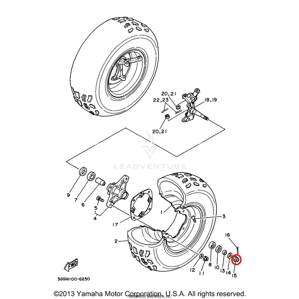 Banshee Spindle Castle Nut