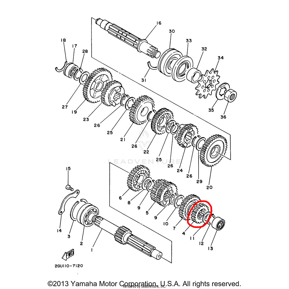 Banshee Transmission Washer