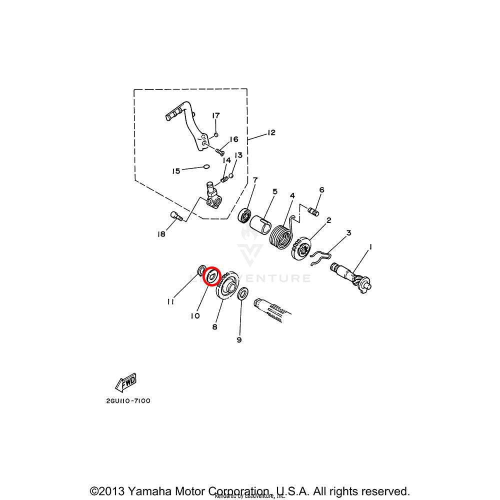 Banshee Idler Gear Claw Washer