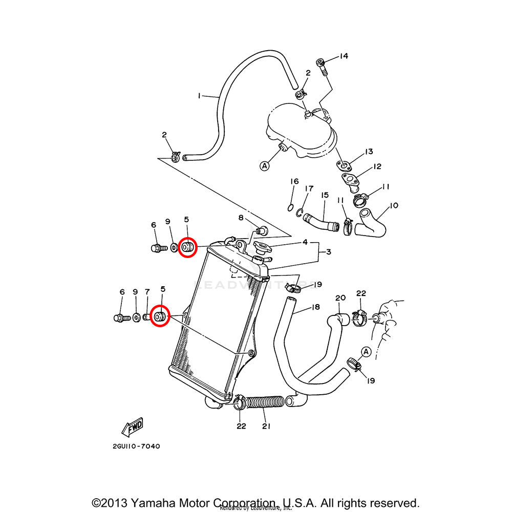 Banshee Radiator Grommet