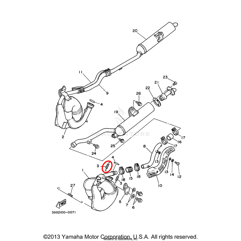 Banshee Exhaust Spring
