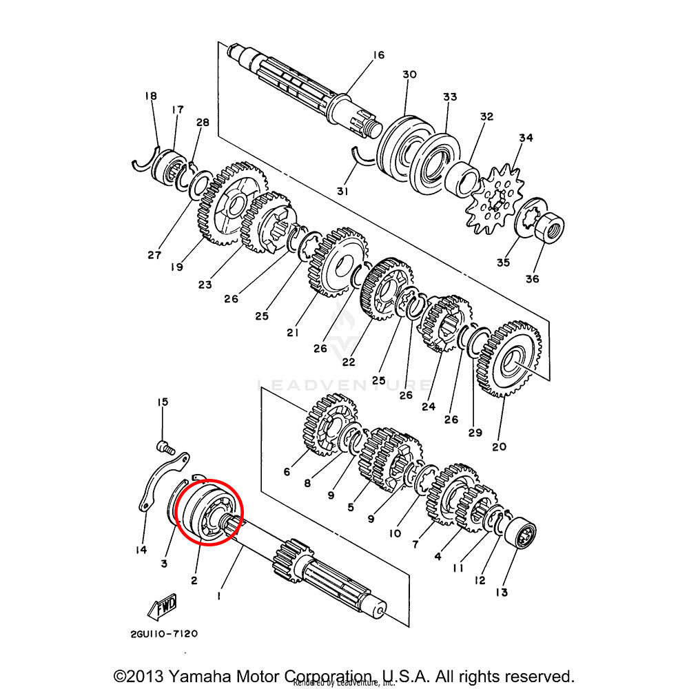 Banshee Transmission Bearing