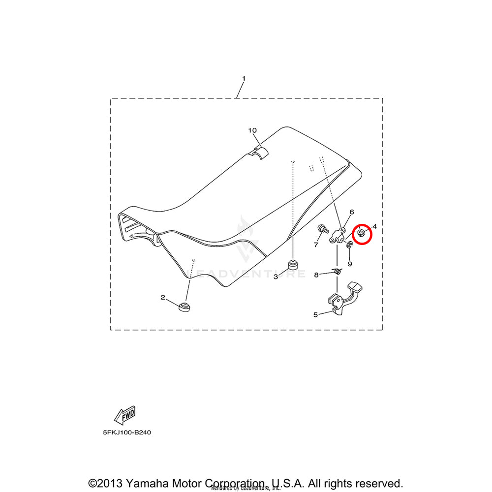Banshee Seat Lever Nut