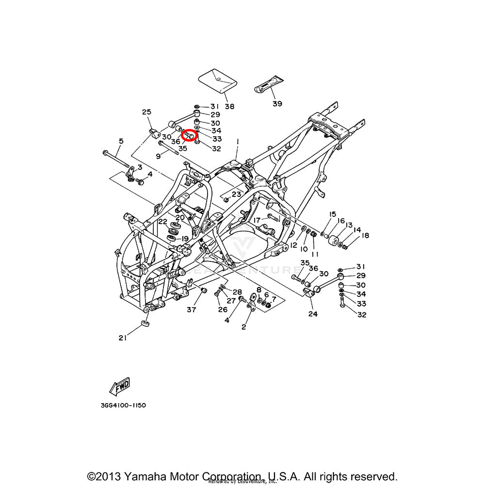Banshee Engine Stay to Bracket Bolt