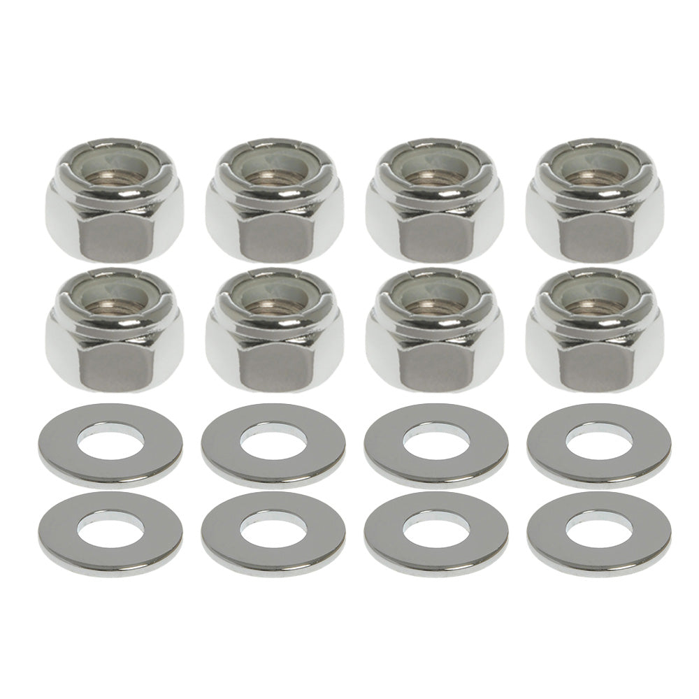 Chrome Cylinder Nuts & Washers