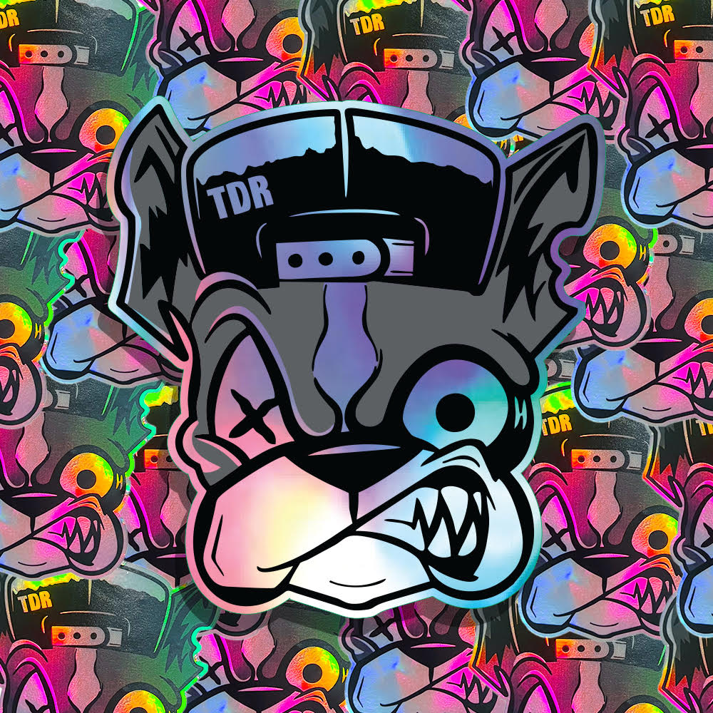 Holographic Dog Sticker