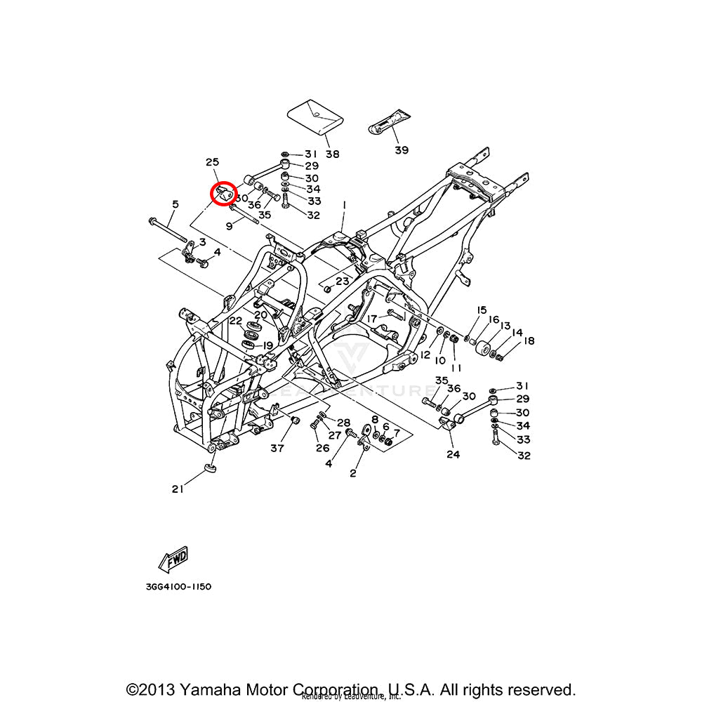 Banshee Right Bottom Engine Stay Mounting Bracket