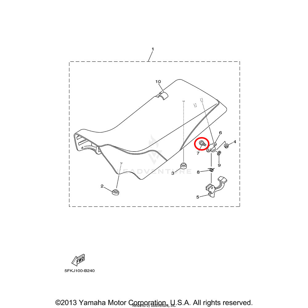 Banshee Seat Lever Pin