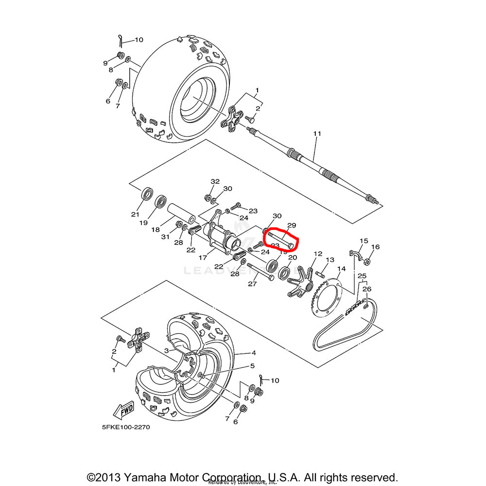 Banshee Stock Bearing Carrier Top Bolt