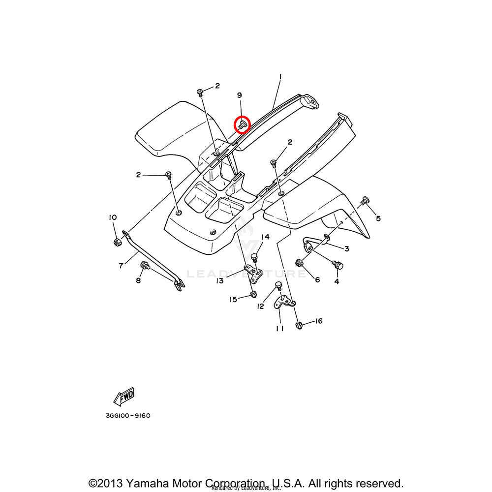 Banshee Fender Screw
