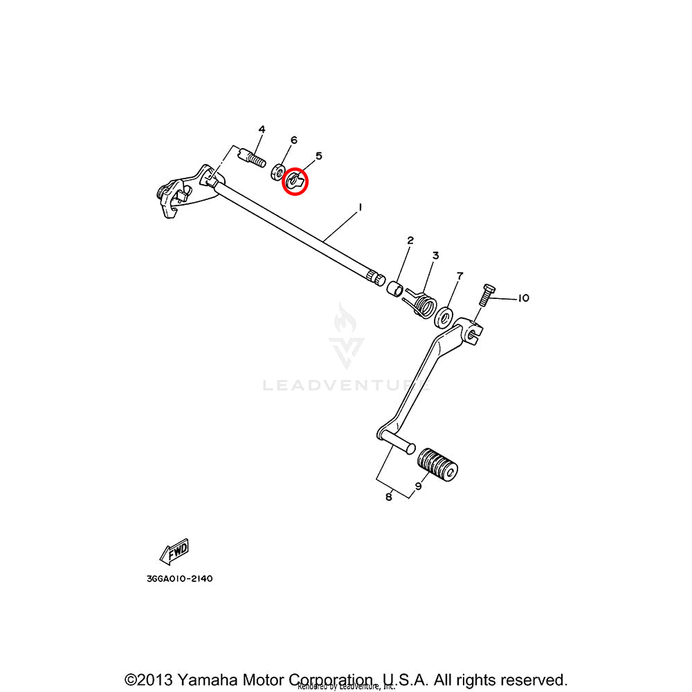 Banshee Shift Shaft Lock Washer