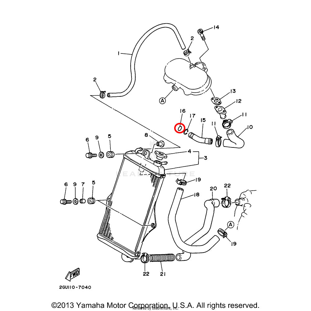 Banshee Coolant Tube O-Ring