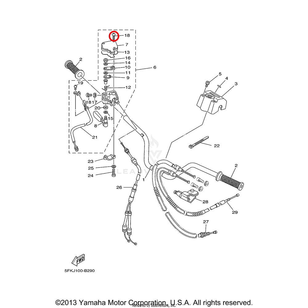 Banshee Thumb Assembly Screw