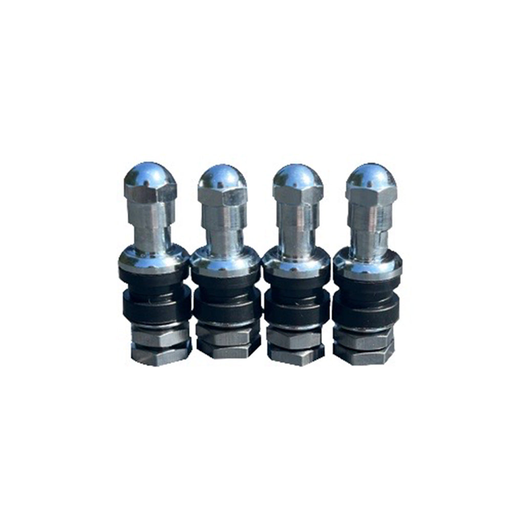 4 Chrome Valve Stems &amp; Chrome Caps