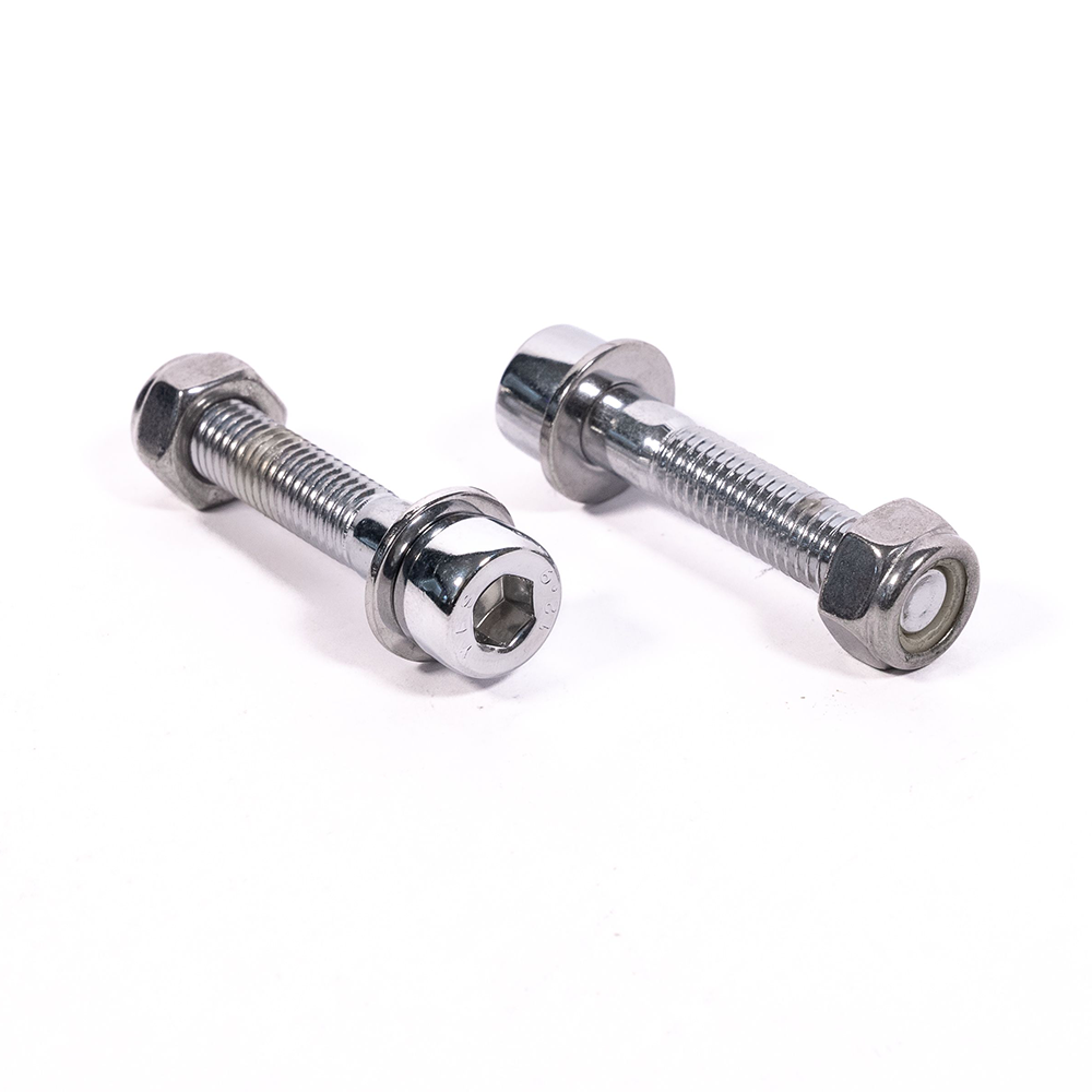 Chrome Mounting Hardware for the Rear Chain Guide