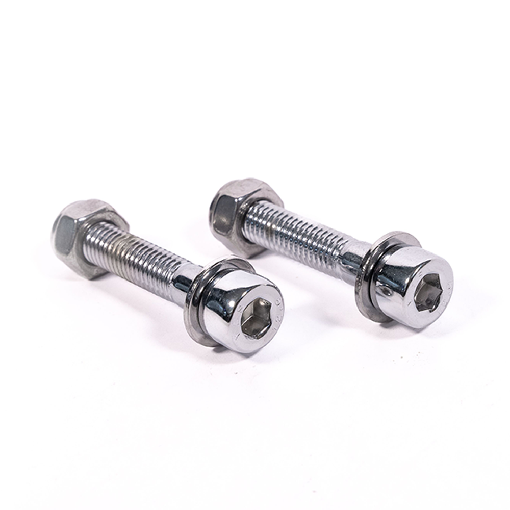 Chrome Mounting Hardware for the Rear Chain Guide