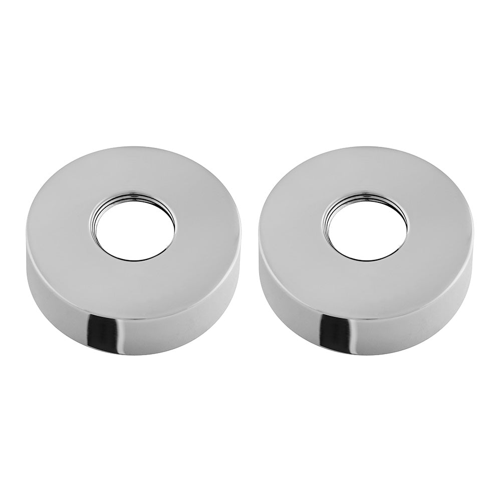 2 Polished Stainless Steel Swing Arm End Caps