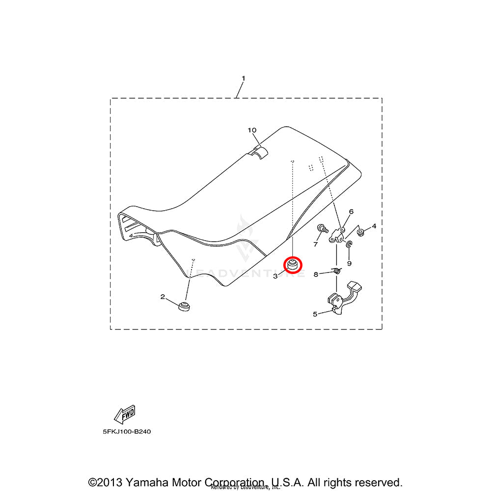 Banshee Rear Seat Grommet