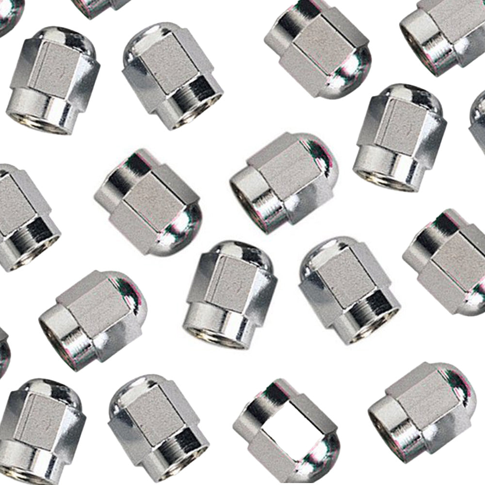 4 Chrome Valve Stem Caps